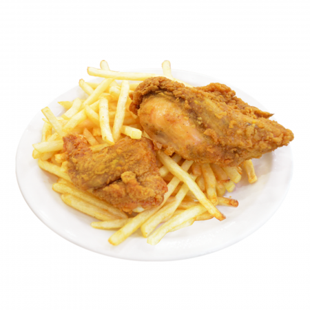 Deal 5 – 2 Pieces White Meat Combo (Wing + Breast)